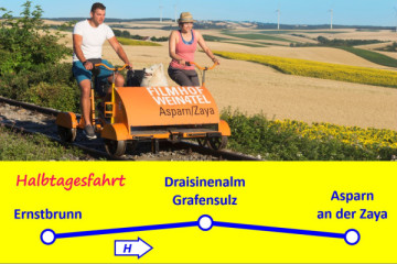 Vierer-Draisine: Ernstbrunn - Asparn (Vormittag)