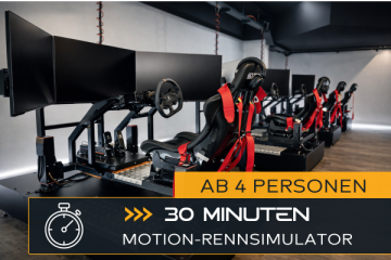 Motion-Rennsimulator Fahren (ab 4 Personen - 30 Minuten)