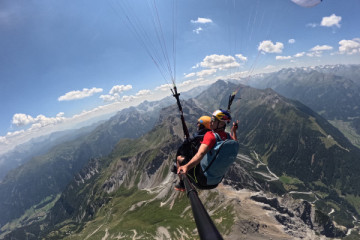 "SuperView" Paragliding Tandemflug im Stubai