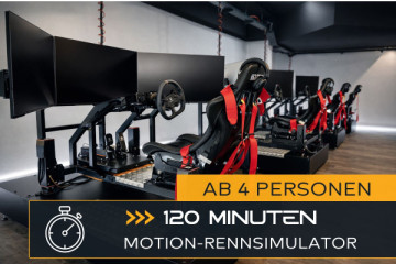 Motion-Rennsimulator Fahren (ab 4 Personen - 120 Minuten)
