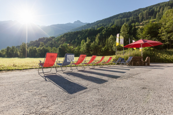 Chill Out Area für die Zuschauer