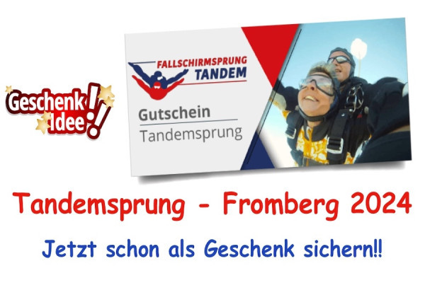 Tandemsprung Fromberg 2024 Fallschirmspringen Niederösterreich