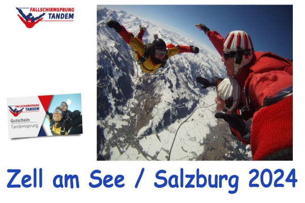 Fallschirm Tandemsprung Zell am See / Salzburg 2024