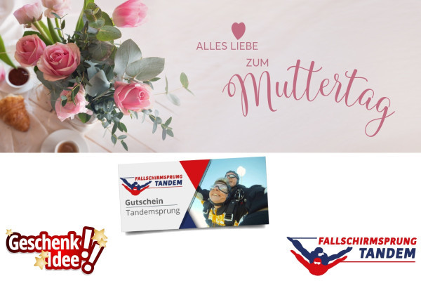 fallschirmspringen Muttertag tandemsprung