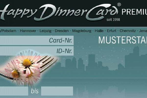 Happy Dinner Card für Chemnitz/Gera
