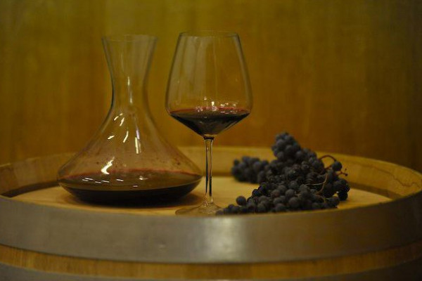 Stilvolles Ambiente - Wein und Trauben auf Mallorca