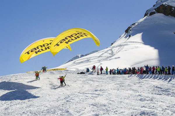 Start direkt neben der Skipiste möglich 