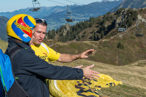 Paragliding Gleitschirmfliegen im Tandem Montafon Vorarlberg