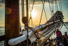 Coucher de soleil à la voile, baignade, buffet et vins