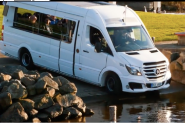 Minibus Hybride & Amphibie 12 Pax!
