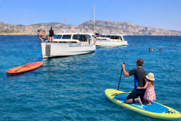 Demi-journée dans les calanques du Frioul avec paddle