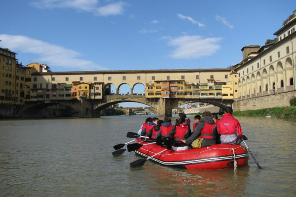 Florence depuis le fleuve Arno - Pontevecchio Rafting