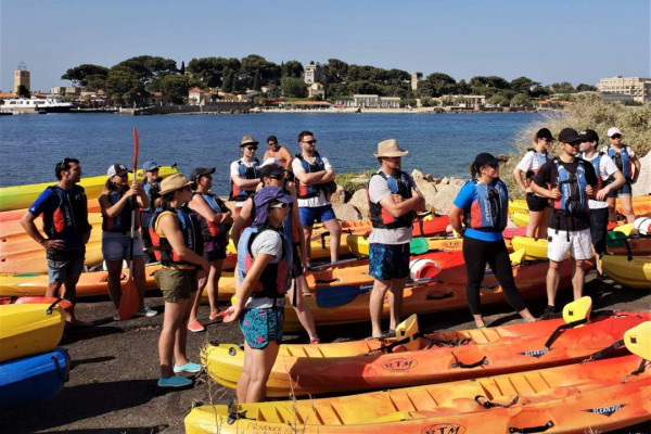 1H 30 de Kayak de mer en location