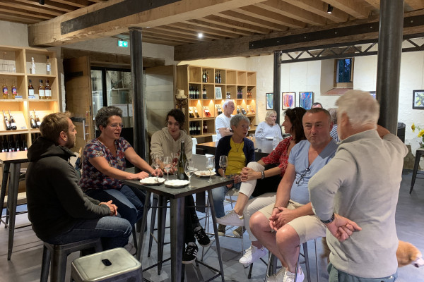 Dégustation au caveau de vente