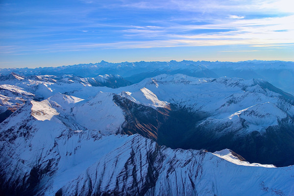 Sommets à 3000 m en hiver