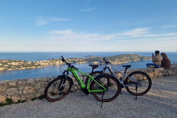 point de vue saint jean cap ferrat en vélo électrique