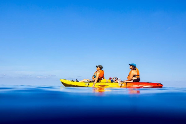 Participants en kayak Sant Elm