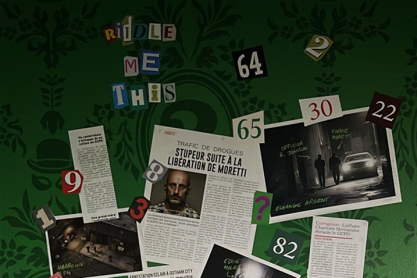 Les Énigmes du Riddler chez Batman Escape Paris