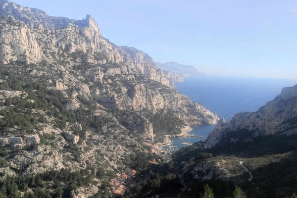 Point de vue sur la calanque