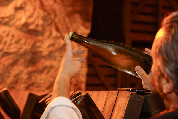 Champagne sur lie