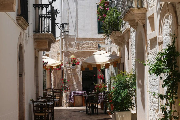 Authentic Routes: Locorotondo, Cisternino & Ostuni avec Prise en Charge à Polignano