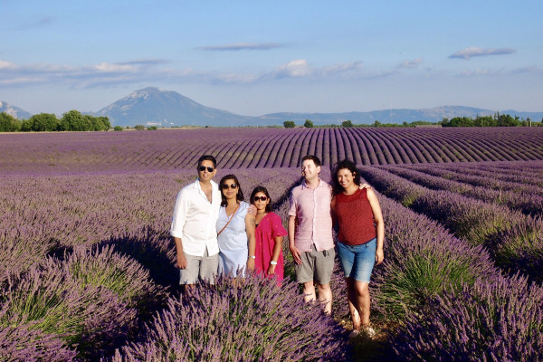 Sunset in the lavender Fields