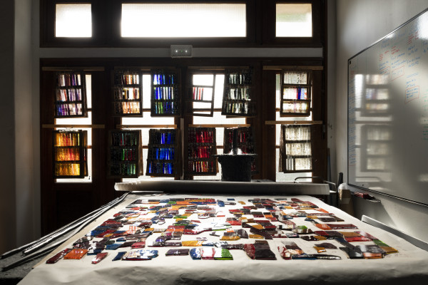 Atelier Simon-Marq
Production d'un vitrail de Rodrigo Salgado
©Alessandro-Silvestri