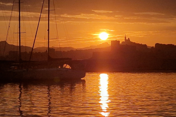 Coucher de soleil sur Marseille