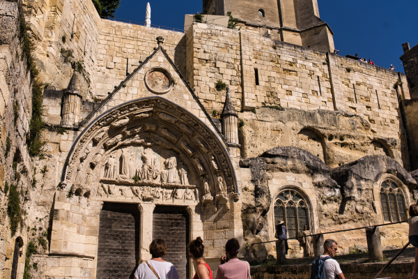 Visite Saint-Emilion Vert Bordeaux église monolithe
