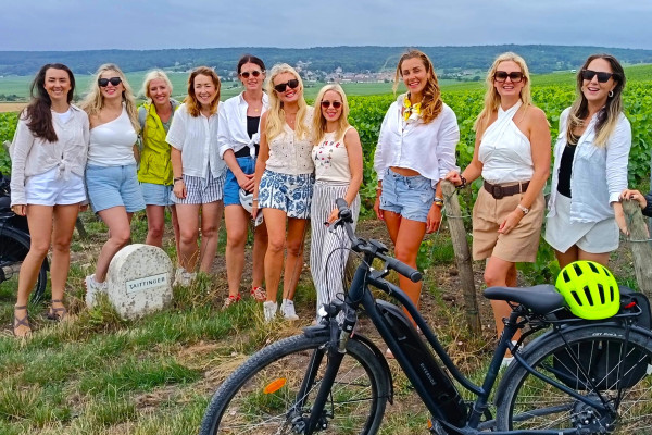 E-bike tours - groupe EVJF vignoble Champagne