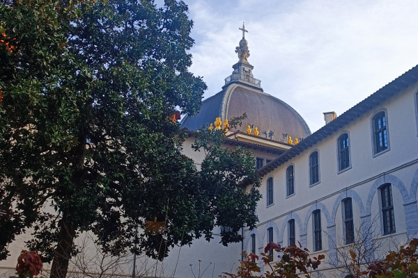 Vue du dôme de Soufflot à l'hôtel dieu de Lyon 