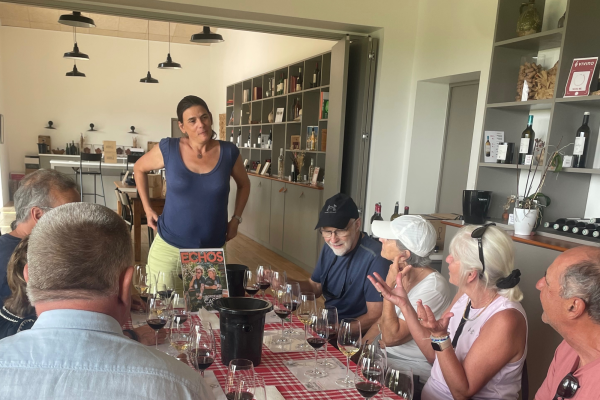 Dégustation vins rouges et blancs Entre-deux-Mers Vert Bordeaux