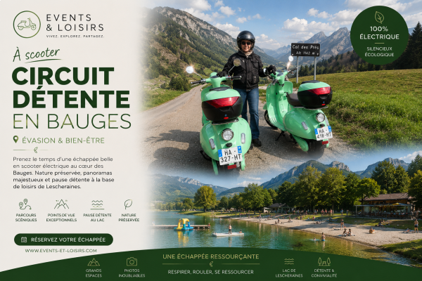 vespa tours electrique les Bauge détente 
