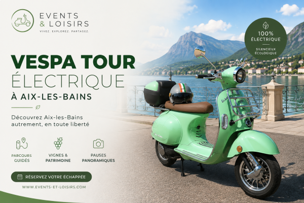 vespa tour electrique aix les Bains