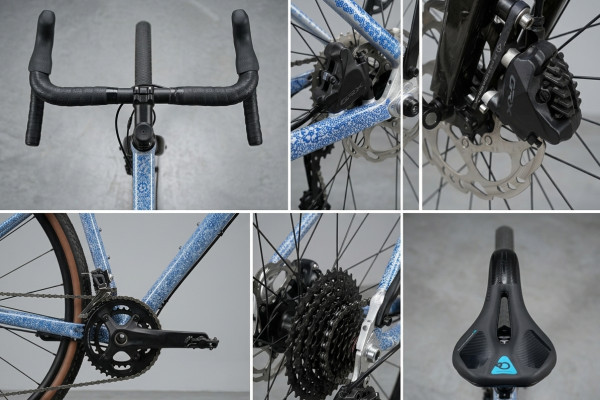 Gravel premium EXS — taille S/M
Cadre aluminium et fourche carbone
Transmission Shimano GRX 20 vitesses
Double plateau 30/46, cassette 11–34
Freins hydrauliques Shimano GRX
Selle à mémoire de forme
Casque, antivol et kit de dépannage inclus
Idéal route, c