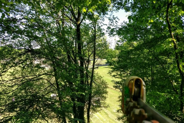 Tyrolienne du Parc Aventure de Fontdouce